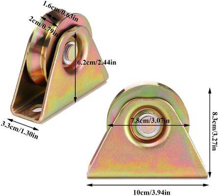 Oro/rullo di porta bianco del portone dello zinco per i portelli scorrevoli in ottone