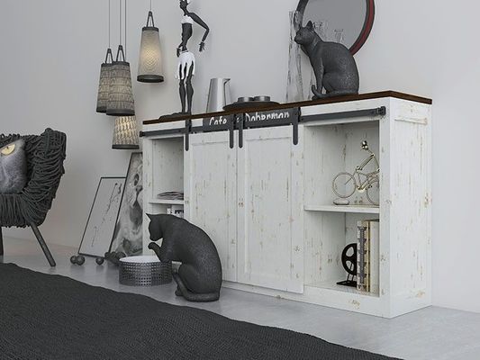 Governo Mini Barn Door Hardware Kit per le doppie porte di legno