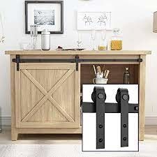 mini corredi rivestiti eccellenti dell'hardware della porta di granaio della polvere nera 6-Foot
