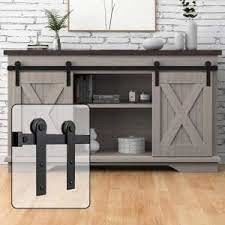 mini corredi rivestiti eccellenti dell'hardware della porta di granaio della polvere nera 6-Foot